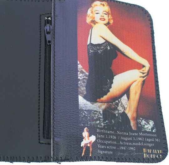 PO.S Merilyn Monroe Lederne Tabaktasche in mit magnetischem Verschluss 15x7.5cm