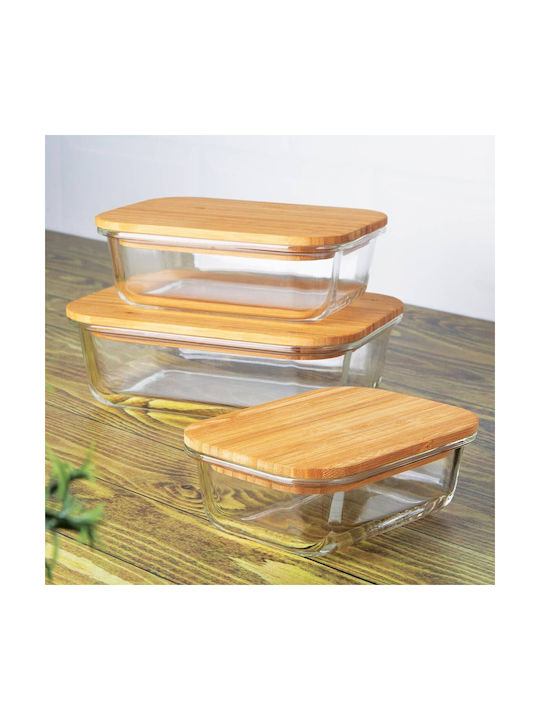 Berlinger Haus Glass Lunch Box Transparent 3pcs