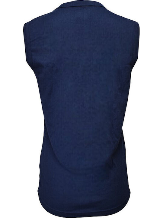Men's Sleeveless Undershirt Navy Blue
