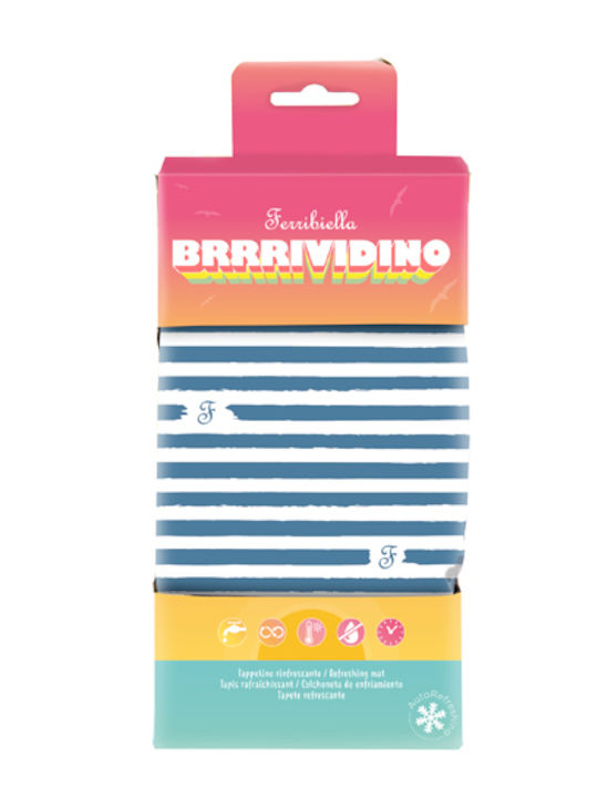 Ferribiella Brividino Mattress Dog Rectangle Cooling Blue 65x50cm