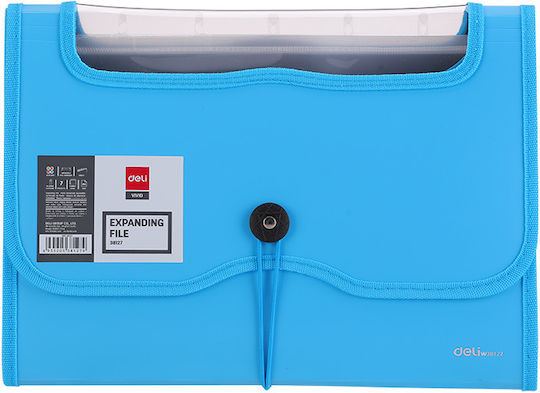 Deli Clipboard Flexible Accordion for Paper A4 (Μiscellaneous colours) 1pcs