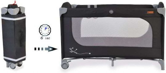 Cangaroo Skyglow Παρκοκρέβατο με Στρώμα Μαύρο 125x62cm