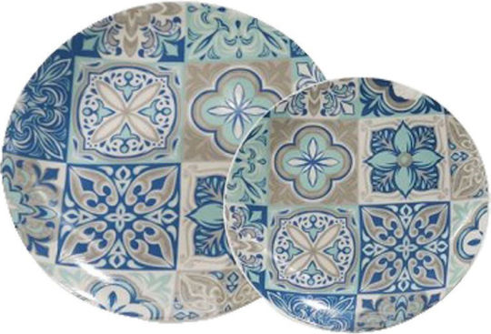 ArteLibre Azulejos Σερβίτσιο Πιάτων από Πορσελάνη Πολύχρωμο 18τμχ