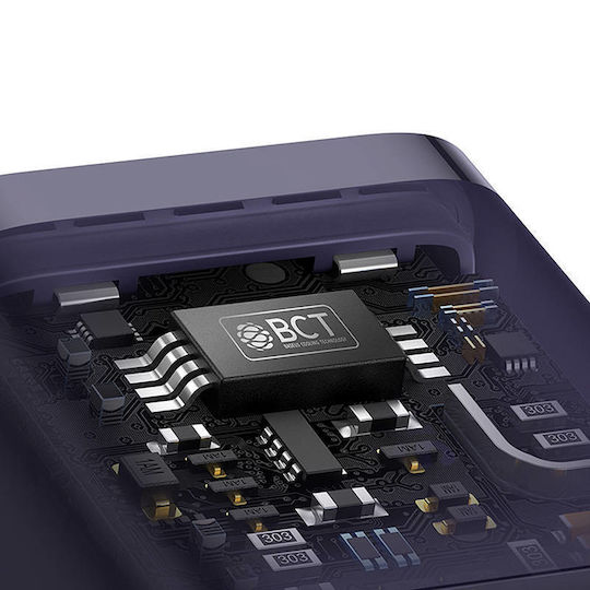 Baseus Charger Without Cable GaN with USB-C Port 30W Power Delivery / Quick Charge 5.0 Purple (Gan5)