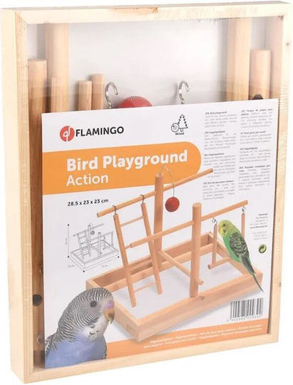 Flamingo Bird Cage Game Park 28x23cm