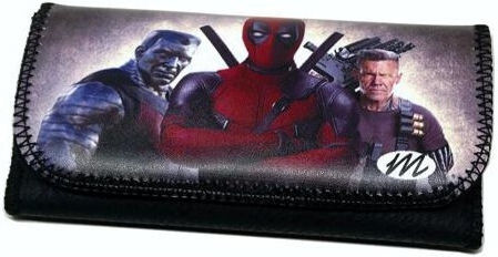 Monte Deadpool Καπνοθήκη από Δερματίνη με Κούμπωμα 16x8.5εκ.