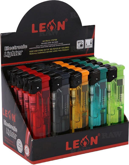 Leonflame Αναπτήρας Φλόγας σε Διάφανο χρώμα 25τμχ