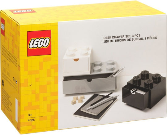 LEGO Παιδικό Κουτί Αποθήκευσης από Πλαστικό Λευκό 3τμχ
