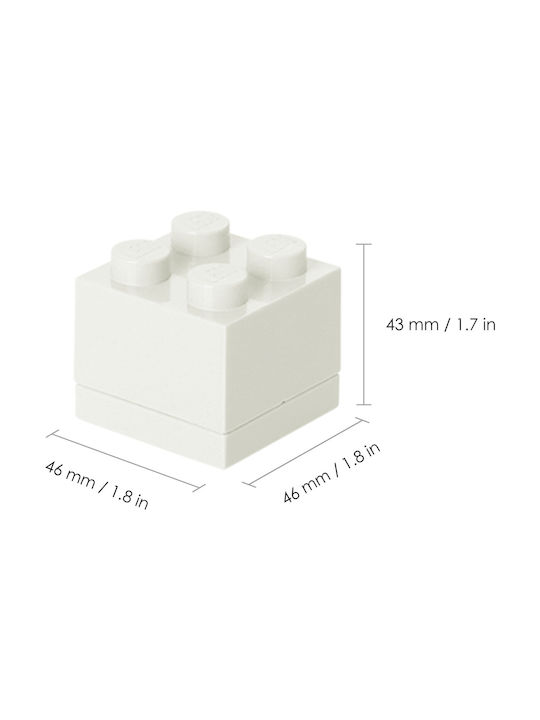 LEGO din Plastic Alb 1buc