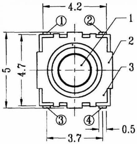 KAL Electronics Διακόπτης Μπουτόν 1τμχ