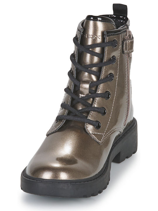 Jr Casey Kids Boots with Zipper Gold