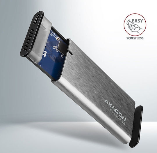 Axagon Θήκη για Σκληρό Δίσκο M.2 SATA III / PCI Express NVME με σύνδεση Type-C