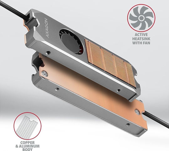 Axagon M.2 SSD Cooling Gray