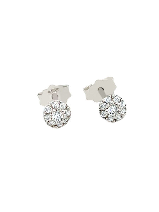 Xryseio Earrings made of Platinum with Stones