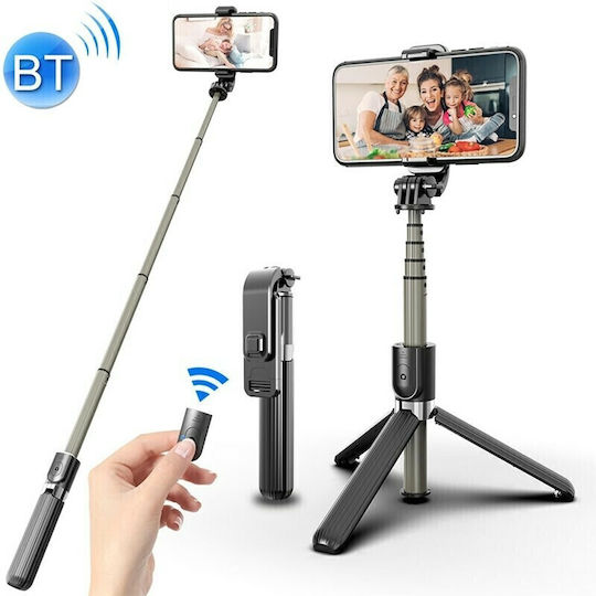 L03 Selfie Stick Cell Phone Tripod Bluetooth Black
