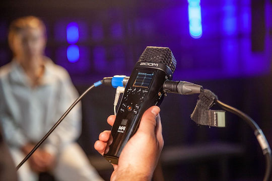 Zoom M4 MicTrak Πολυκάναλος Ψηφιακός Φορητός Εγγραφέας Μπαταρίας για Εγγραφή σε Κάρτα Μνήμης με Phantom Power και Τροφοδοσία USB