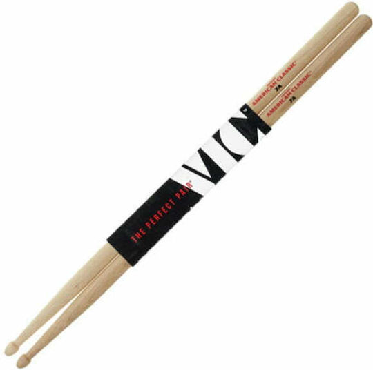 Vic Firth Hickory Schlagzeug American 7A mit Spitzenform Ablegen