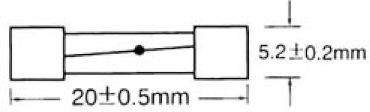 Autonics Sicherung Zylindrisch Glas Slow-Blow 5x20mm 1.25A (01.028.0151) 100Stück