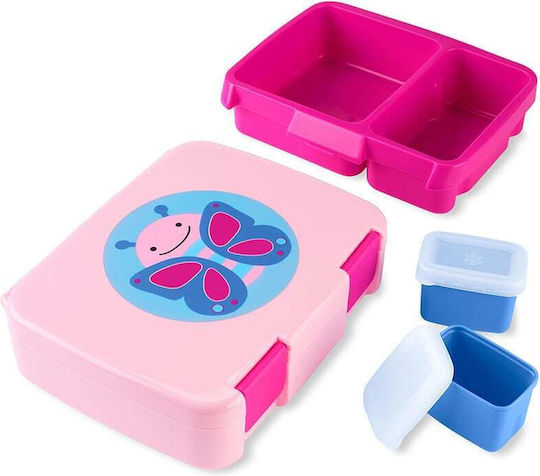 Skip Hop Zoo Πλαστικό Παιδικό Δοχείο Φαγητού Ροζ