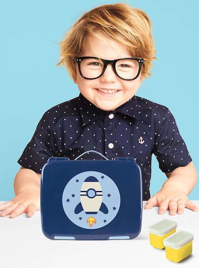 Skip Hop Spark Style Bento Πλαστικό Παιδικό Δοχείο Φαγητού Μπλε