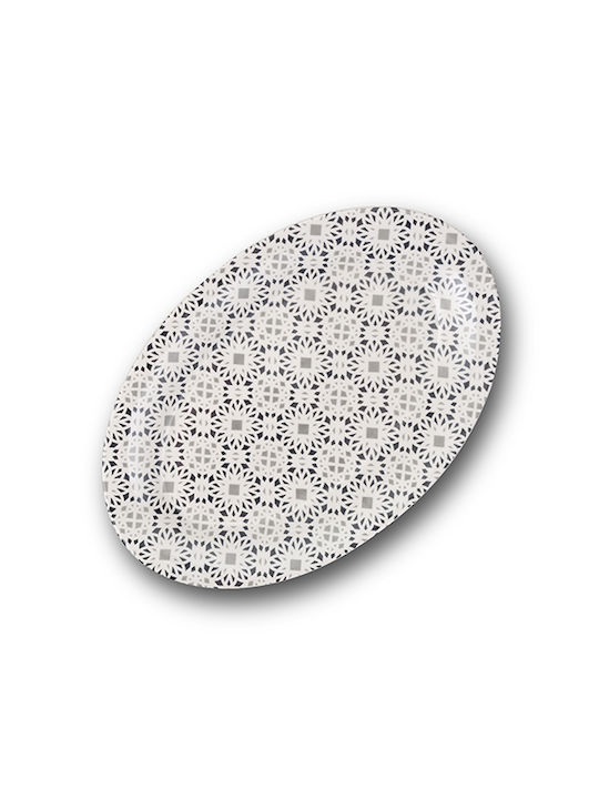 Nava Maiolica Serving Platter Oval White 35x24cm