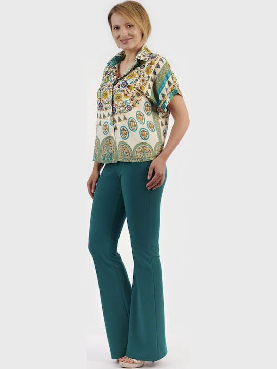 Femei Din material textil Pantaloni Verde
