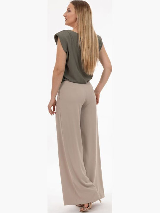 Women's Blouse Sleeveless Khaki