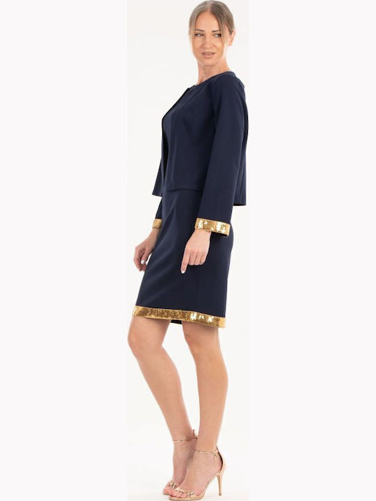 BelleFille Damen Blazer Gold