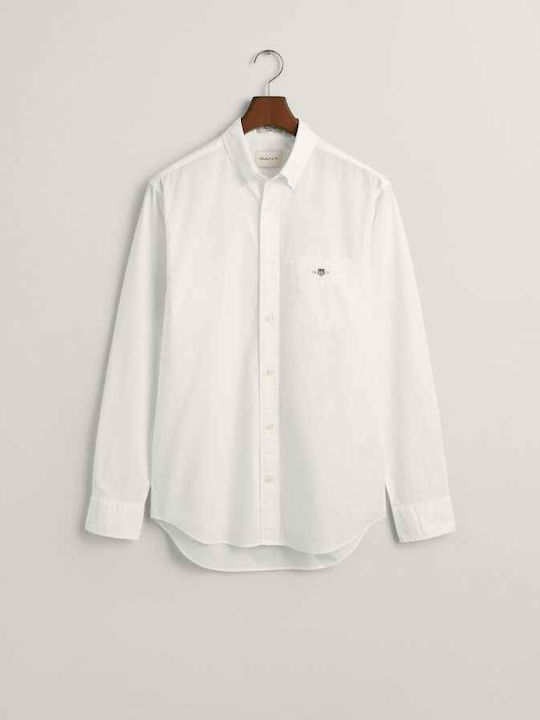 Long-sleeved Cotton Shirt White