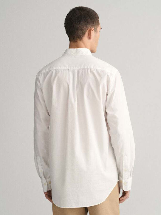 Long-sleeved Cotton Shirt White