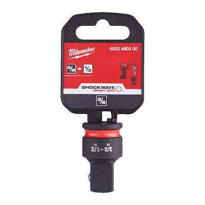 Milwaukee Adapter with Input 1/4'' / 3/8'' and Output 1/2''