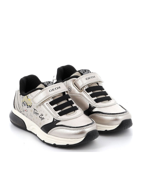 SPACECLUB Kids Sneakers Anatomic with Scratch & Lights Gold