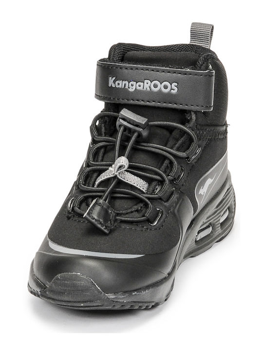Παιδικά Sneakers High με Σκρατς Μαύρα