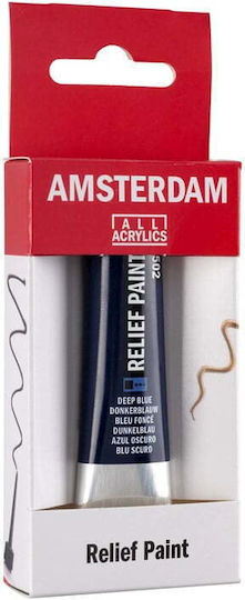 Royal Talens AMSTERDAM RELIEF Set Handwerkliche Farben Blau Gliederung 20ml 4Stück
