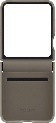Samsung Synthetic Leather Back Cover with Neck Strap Etoupe (Samsung Z Flip 5)