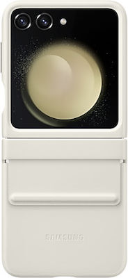 Samsung Flap Back Cover Δερματίνης Cream (Galaxy Z Flip5)
