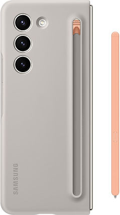 Samsung Back Cover Σιλικόνης Μπεζ (Galaxy Z Fold5)