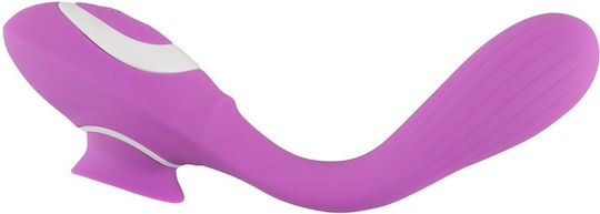 You2Toys 2-Function Bendable Vibe Clitoral Vibrator 22cm Violet