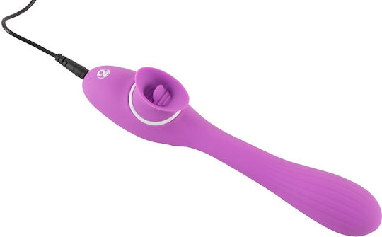 You2Toys 2-Function Bendable Vibe Clitoral Vibrator 22cm Violet