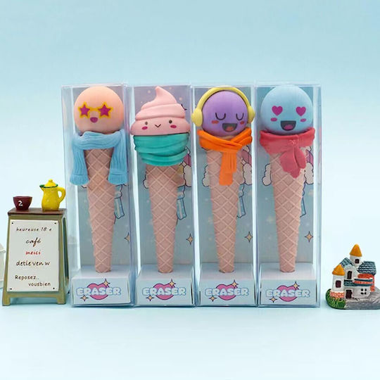 QiHao Γόμα για Μολύβι Funny Ice Cream (Διάφορα Χρώματα)