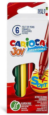 Carioca Joy Washable Drawing Markers Thin Set 6 Colors (24 Packages) 40613