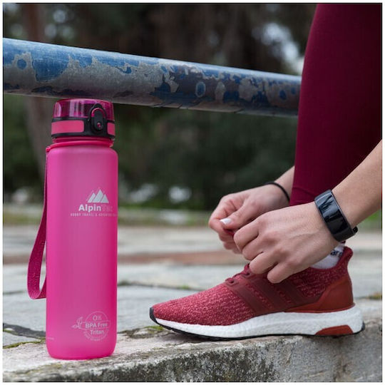 AlpinPro Mermaid Kids Water Bottle Thermos Plastic with Straw Non Spill Mermaid 350ml