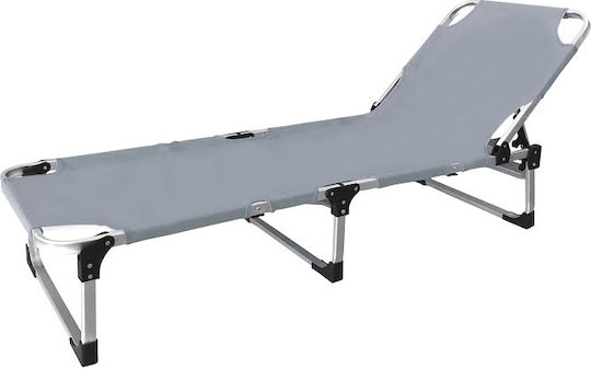 Campus Foldable Aluminum Beach Sunbed Light Blue 190x58x58cm