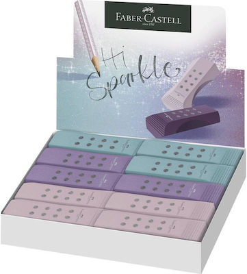 Faber-Castell Eraser for Pencil and Pen Roll-On Sparkle (Μiscellaneous colours) 1pcs