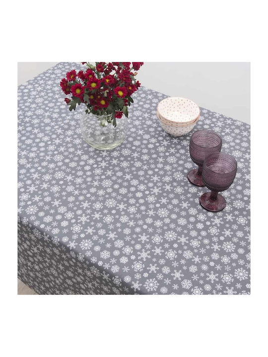 Dimeco 8581 Christmas Tablecloth Fabric Gray L260xW140cm 1pcs