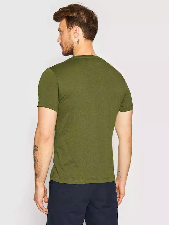 Tommy Hilfiger Herren T-Shirt Kurzarm Khaki