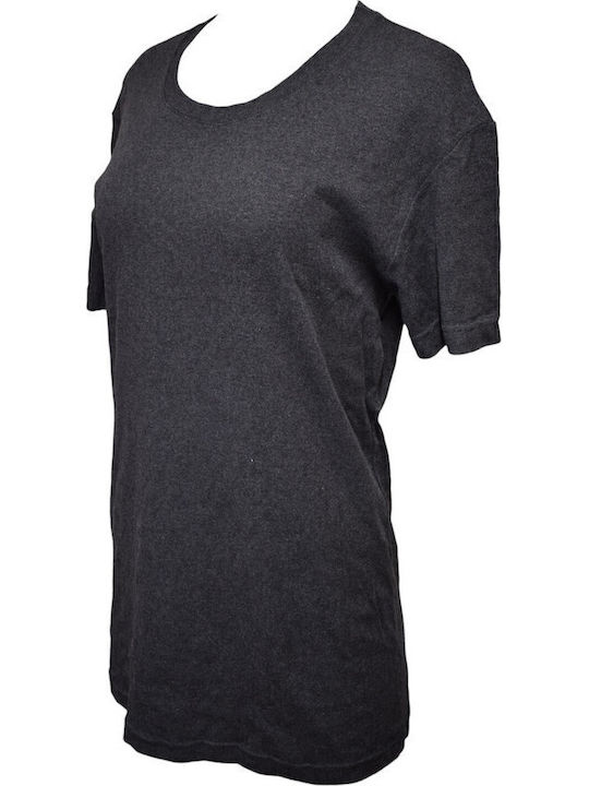 Men's Undershirt Short-sleeved Anthracite