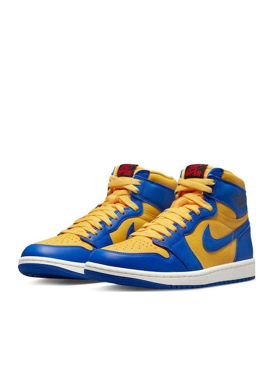 Air  1 Retro High OG Adidași tip Botine Pentru Femei Varsity Maize / Game Royal / Sail / Black / Fire Red