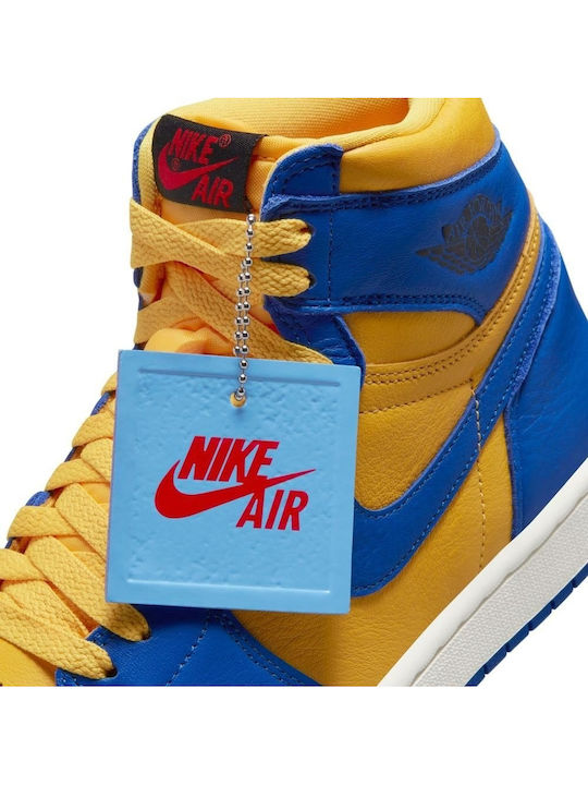 Air  1 Retro High OG Adidași tip Botine Pentru Femei Varsity Maize / Game Royal / Sail / Black / Fire Red