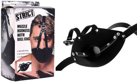 XR Strict Leather Mouth Harness Ball Gag Knebel